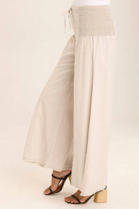 Xcvi - Kaj Wide Leg Cotton Linen Flare Pants