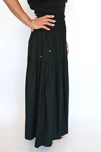 Elan - Ryan Smocked Midi Skirt