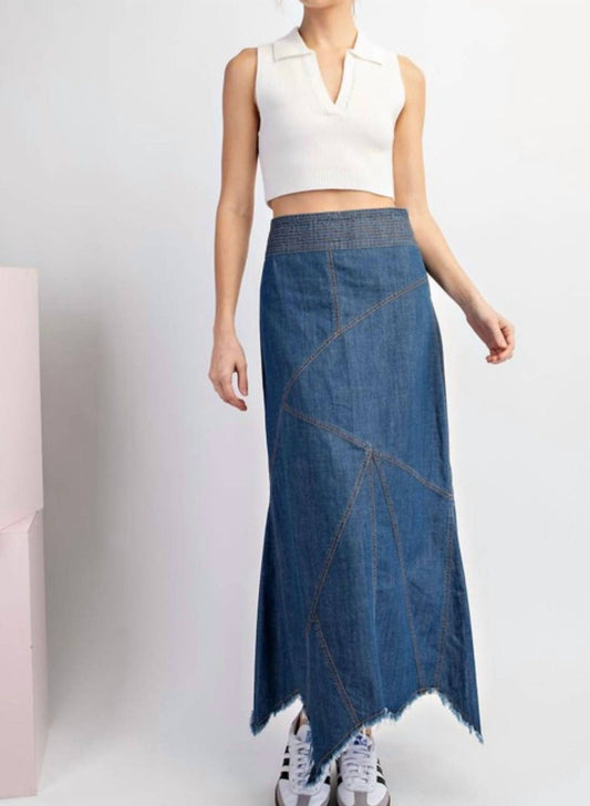 Ee:Some - MINERAL WASHED A-LINE SKIRT