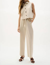 Joseph Ribkoff - Linen Sleeveless Straight Shirt Top