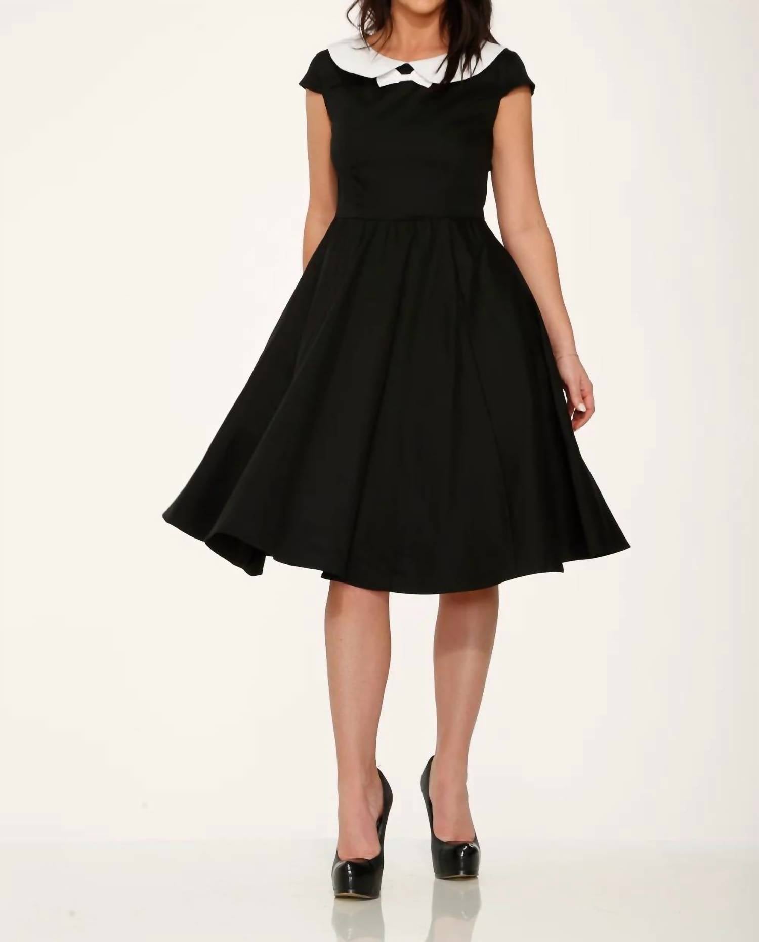 Orchid Bloom - Collar Swing Dress