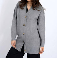 RD Style Abella Long Cardigan in grey - women's cardigan - view 4