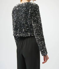 Joseph Ribkoff - Cropped Jewel Blazer