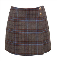 Cara Cara - Kitty Plaid Wrap Skirt