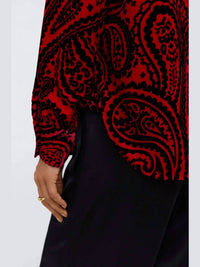 Foxcroft - Meghan Velvet Paisley Shirt