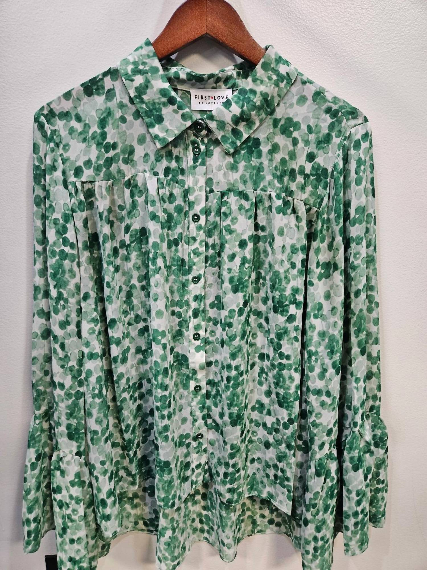 First Love - Women's Sheer Long Sleeve Blouse