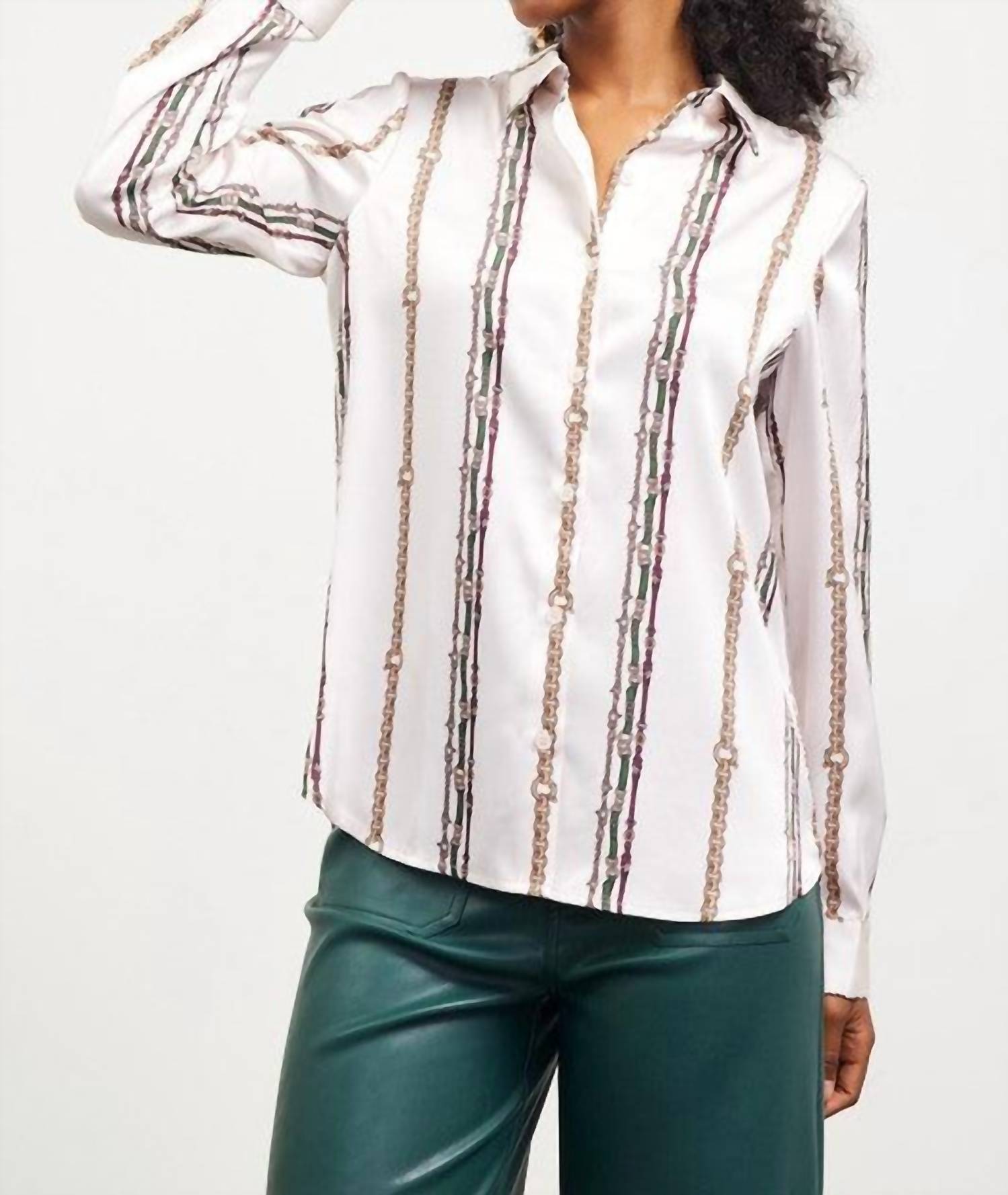 Skies Are Blue - Print Long Sleeves Top