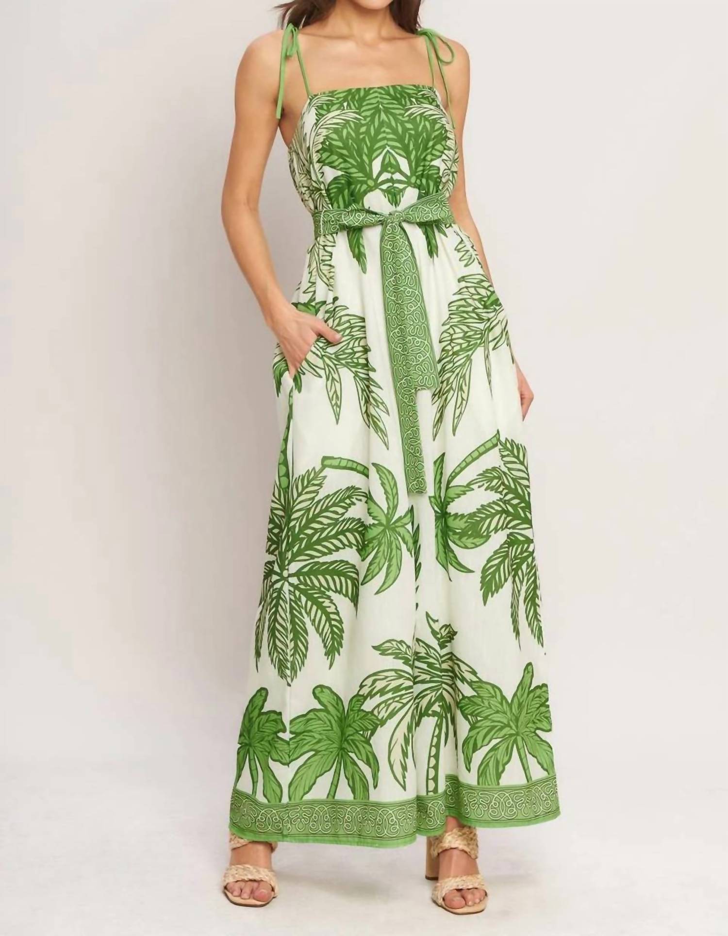 Flying Tomato - Palm It Like It Is Jumpsuit