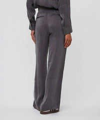 Esqualo - Women’s Elastic Waist Textured Pants