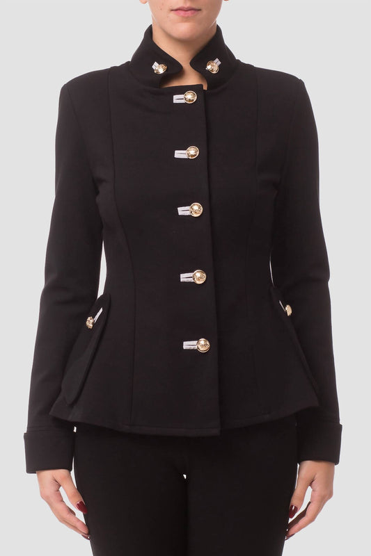 Joseph Ribkoff - Women's Military Inspired Knit Jacket