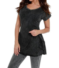 Beaded Short Sleeve Tunic