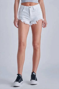 Hidden - Finn High Rise Distressed Jean Shorts