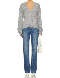 STEVE MADDEN Odelia Cardigan Sweater in heather grey - women's cardigan - view 4