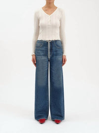 DAZE Madison Wide Leg Jean in vintage blue - women's pants