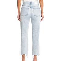 PISTOLA Charlie High Rise Jean in hysteria distressed - women's jeans - detail view