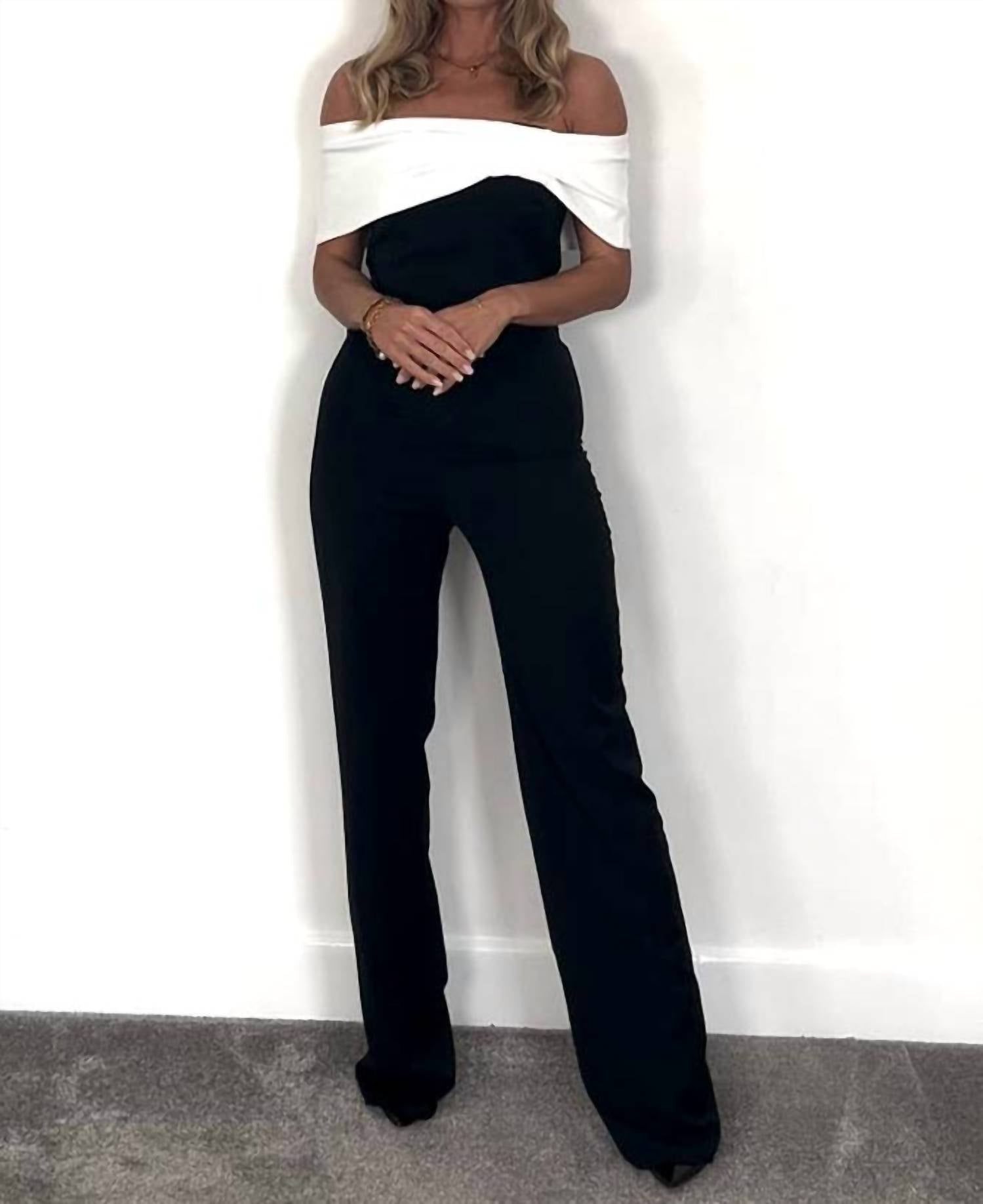 Vesper - Lexi Off-shoulder Jumpsuit