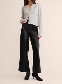Z Supply - Marli Wide Leg Faux Leather Pant