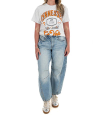 Livylu - Women's Tennessee Vols Patches Thrifted Tee