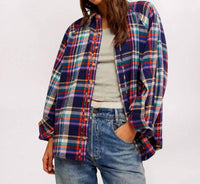Free People - Women's Long Sleeve Girl Meets Boy Plaid Shirt