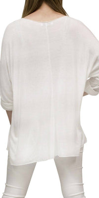 Gigi Moda - Flamingo V-neck Long Top