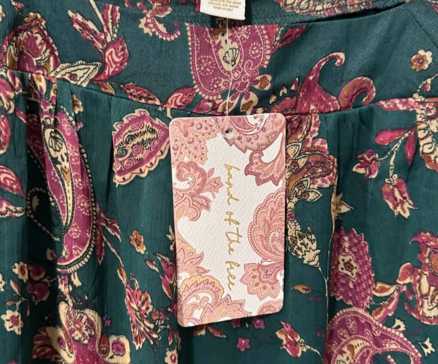 Band Of The Free - Mandy Floral Sheer Sleeve Dress