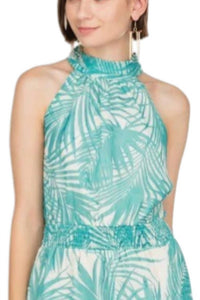 Jade - Cinch Waist Halter Dress