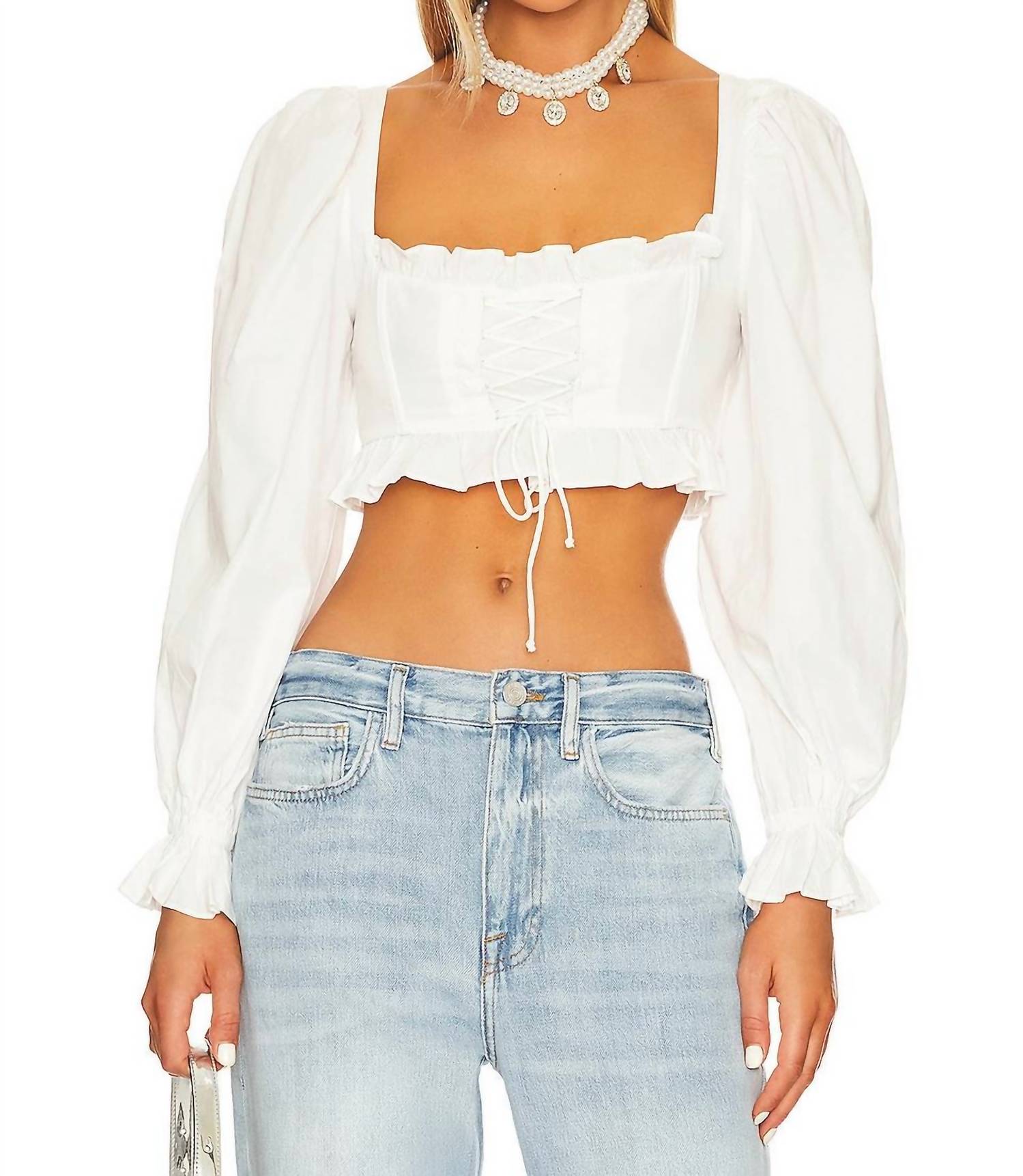 For Love & Lemons - HEATHER CROP TOP