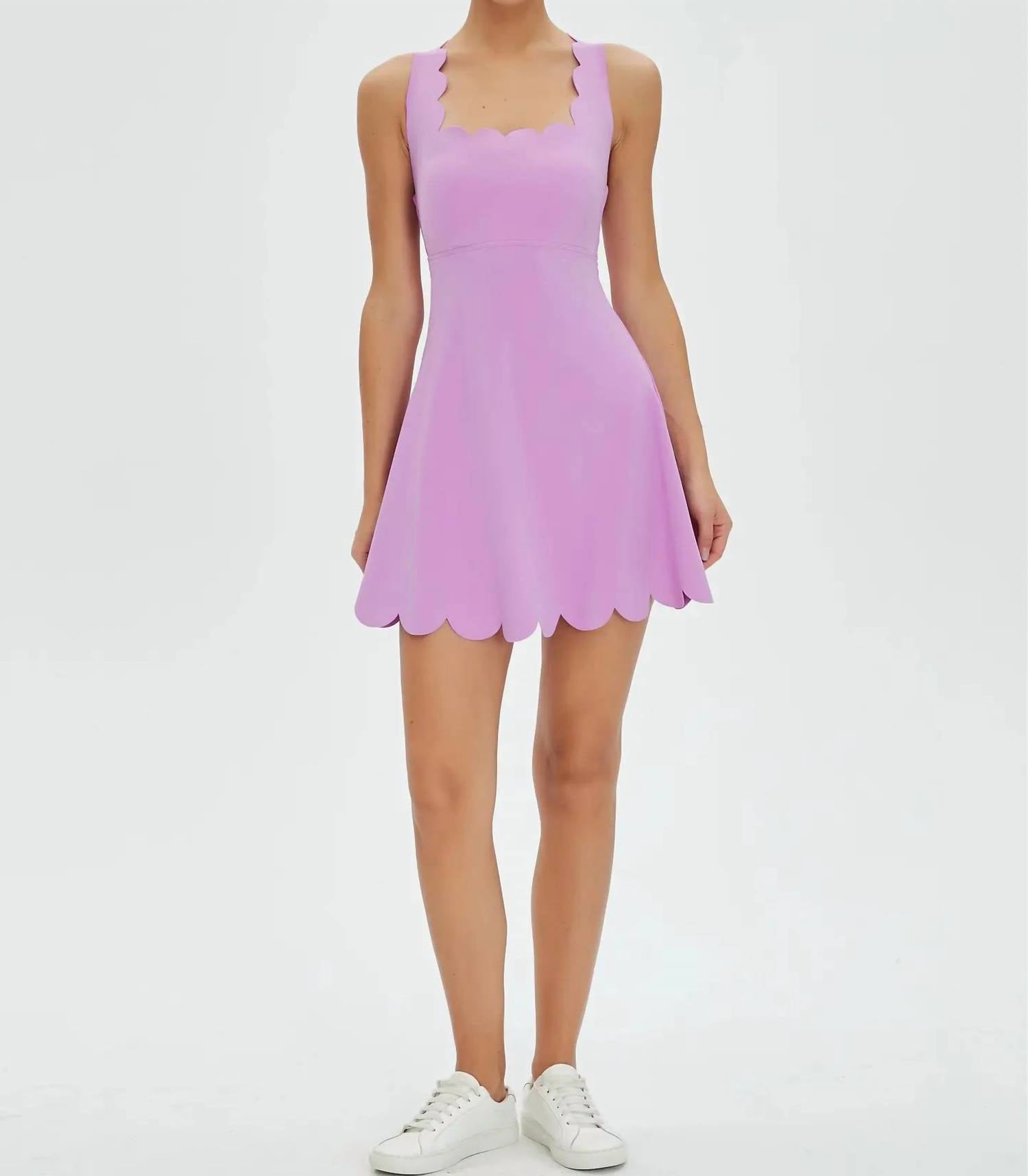 Moon Studio - Daisy Scallop Crossover Back Active Dress