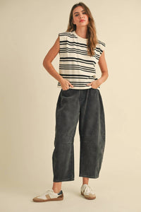 Miou Muse - Barrel Cotton Pants