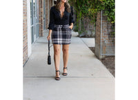 Julia Rose - Amelia Plaid Jogger Skirt