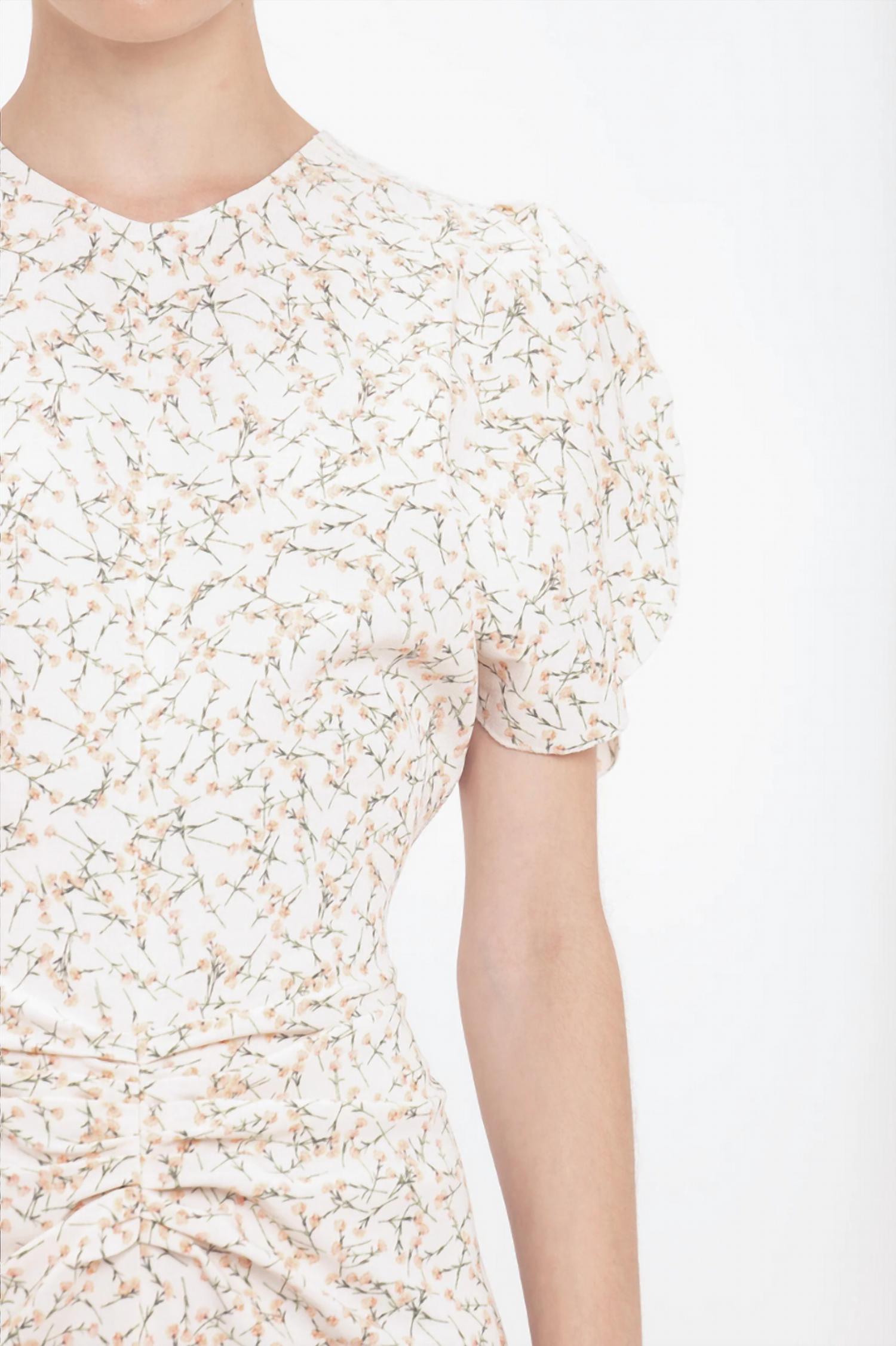 Victoria Beckham - Gathered Waist Midi Dress
