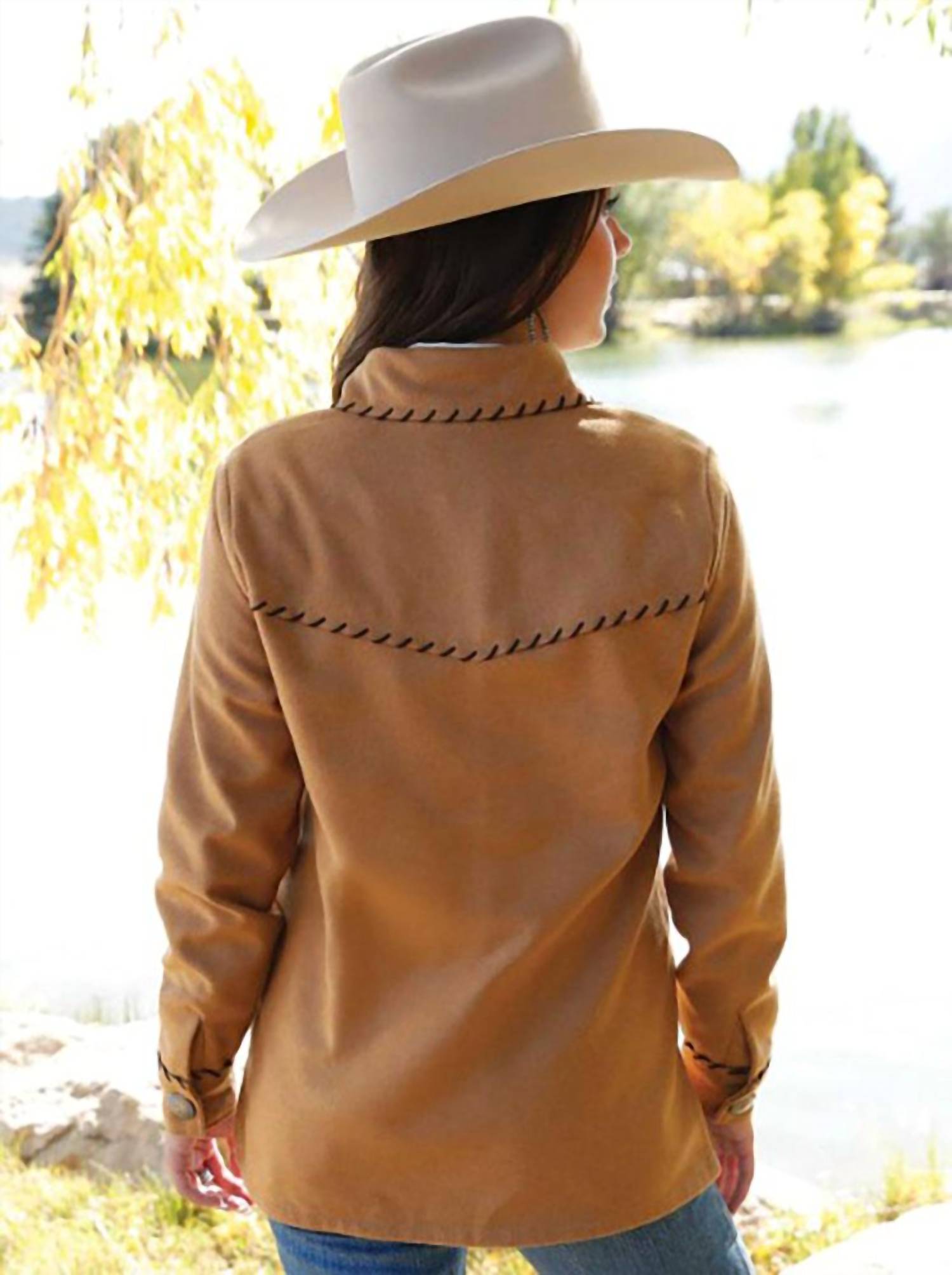 Cruel Girl - Women's Whipstitch Shirt Jacket