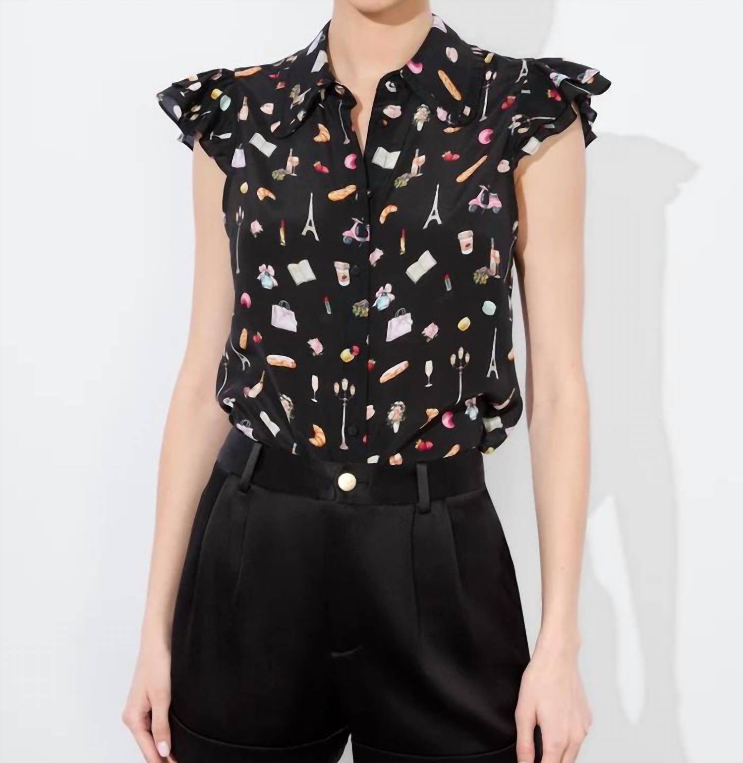 Alice + Olivia - Martell Flutter Sleeve