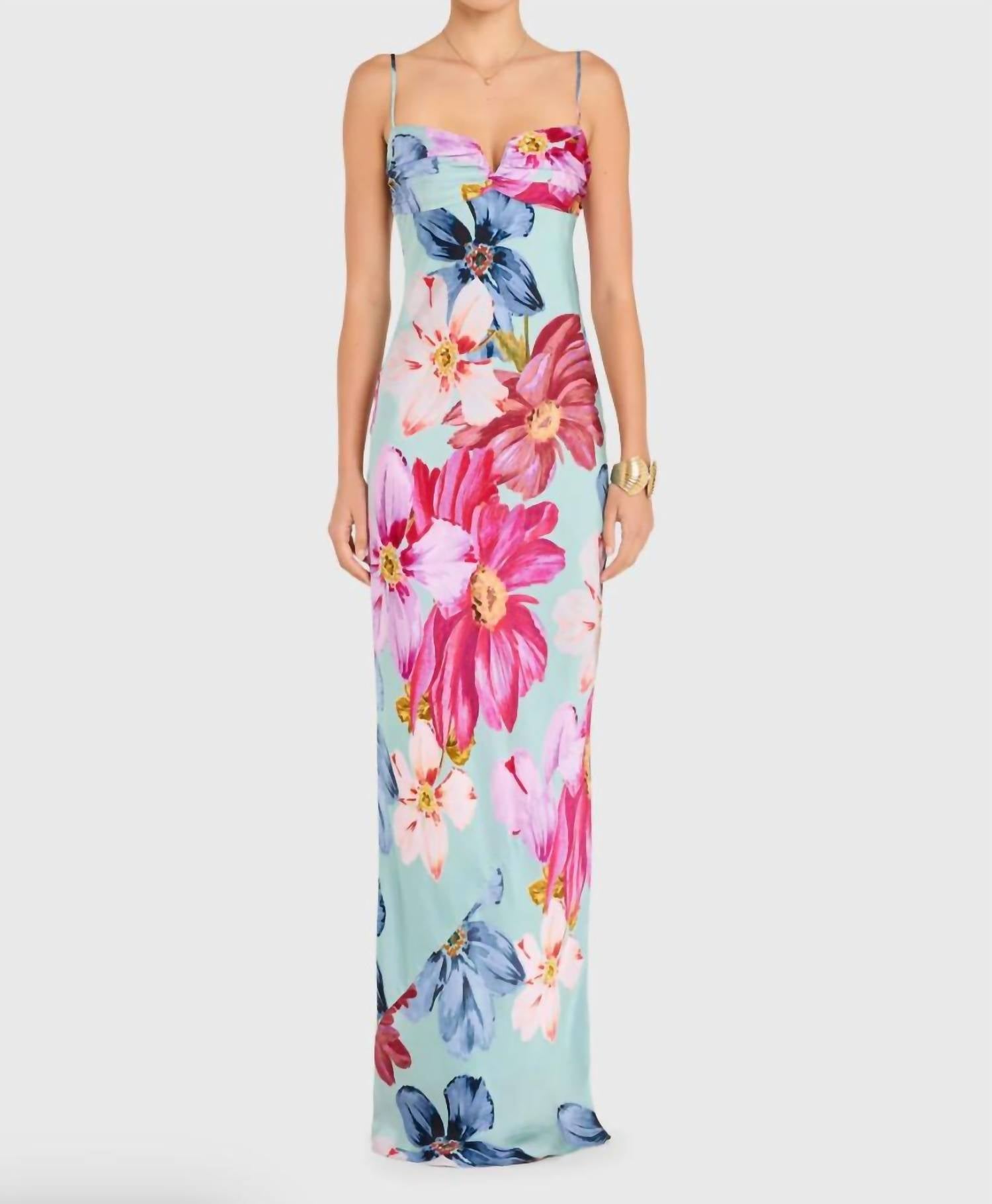Amanda Uprichard Ira Maxi Dress in daphne floral - women's dress