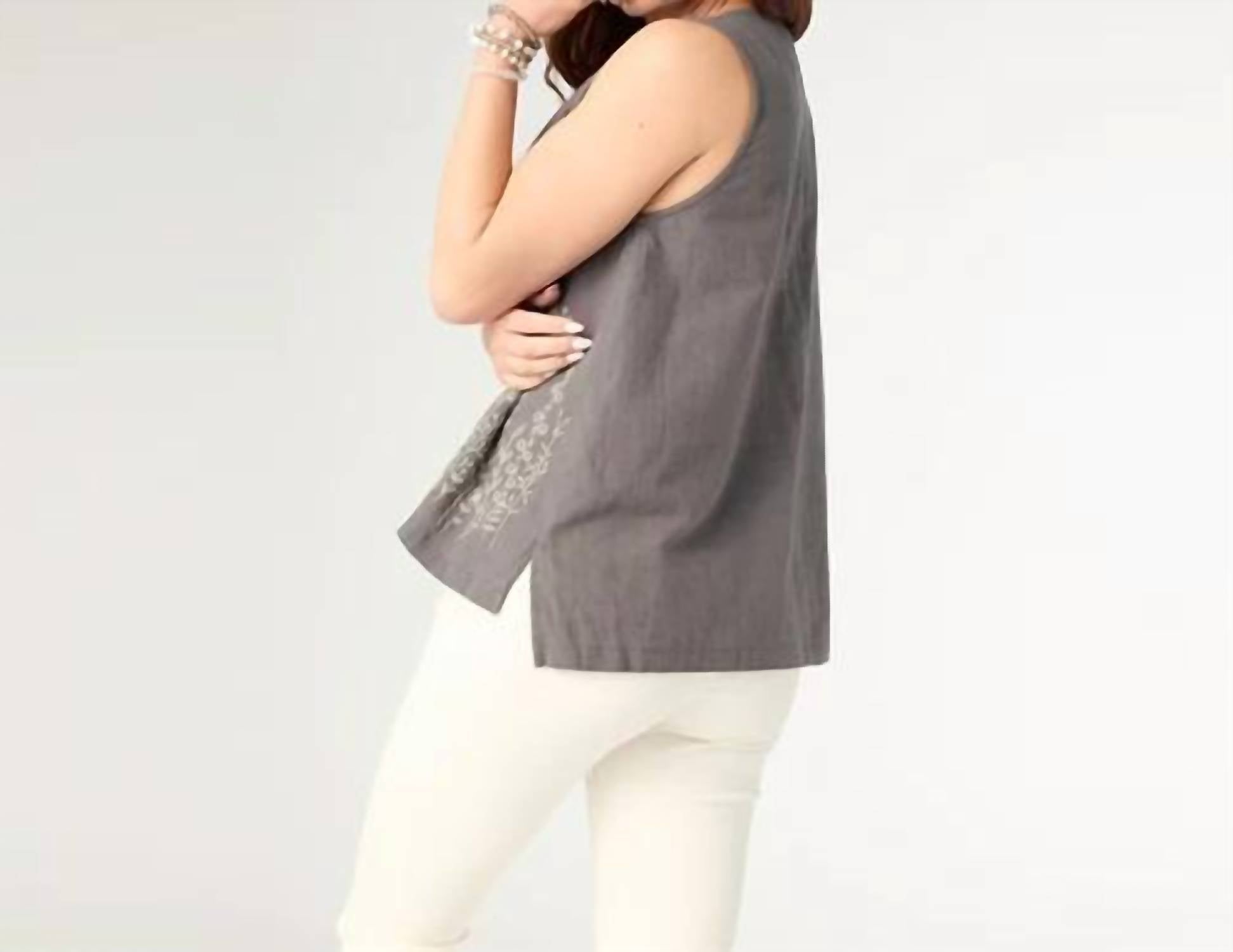 Coco + Carmen - Ava Floral Embroidery Tank Top