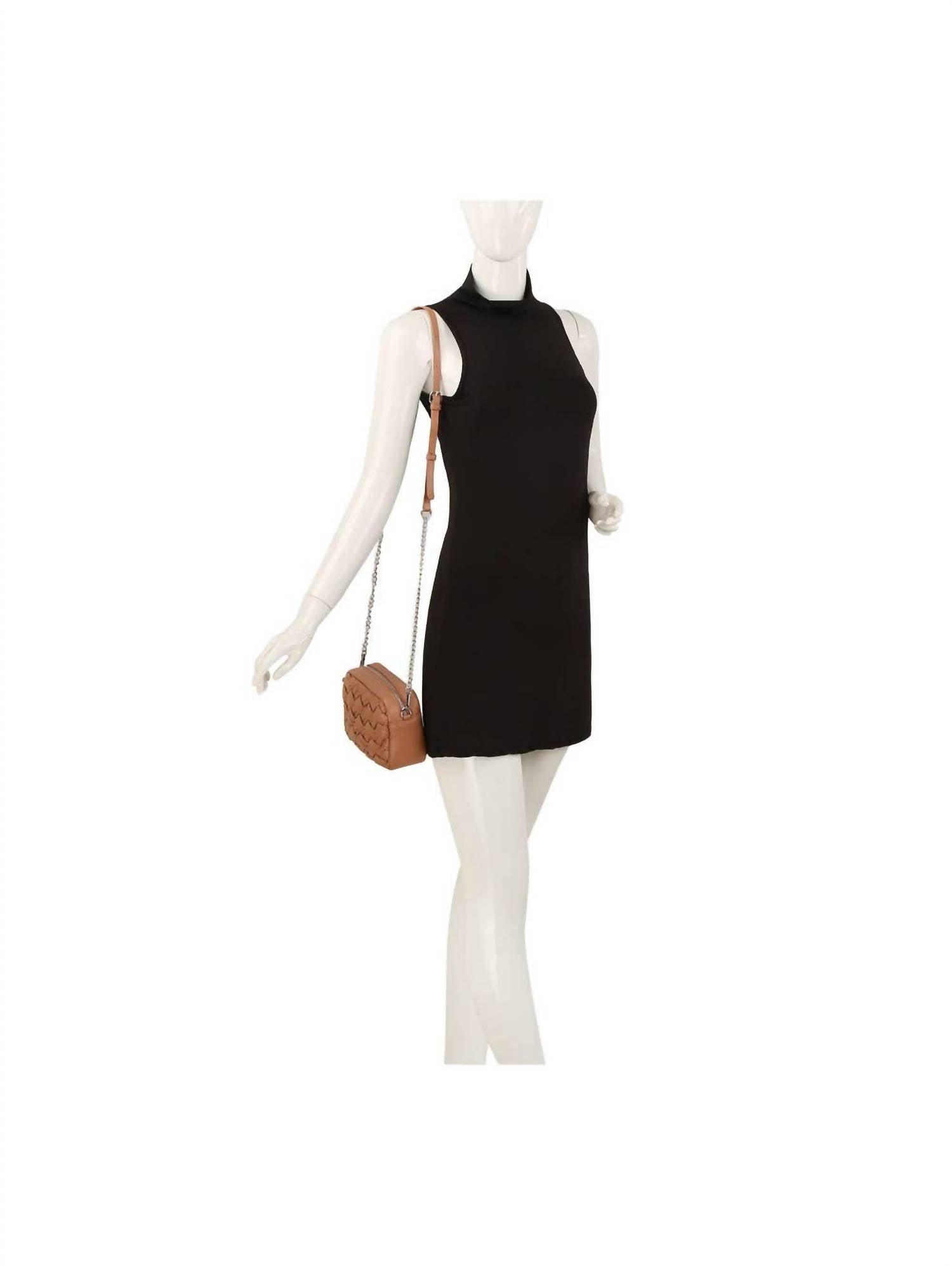 Handbag Factory Corp - Women's Woven Mini Crossbody Bag
