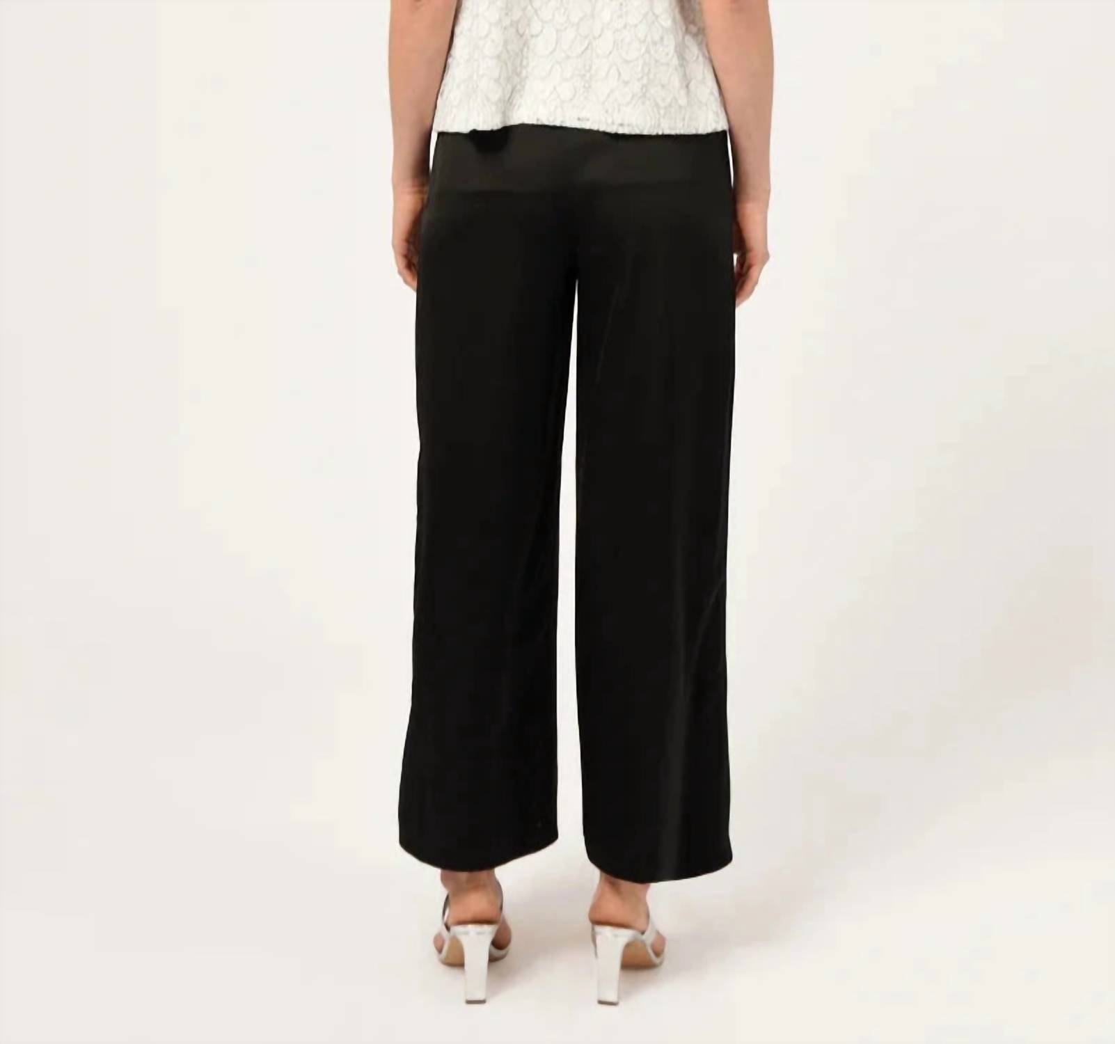 Adelyn Rae - Lucia Pleat Front Wide Leg Trousers