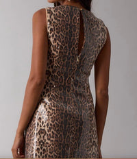 Sky To Moon - Sequin Leopard Mini Dress