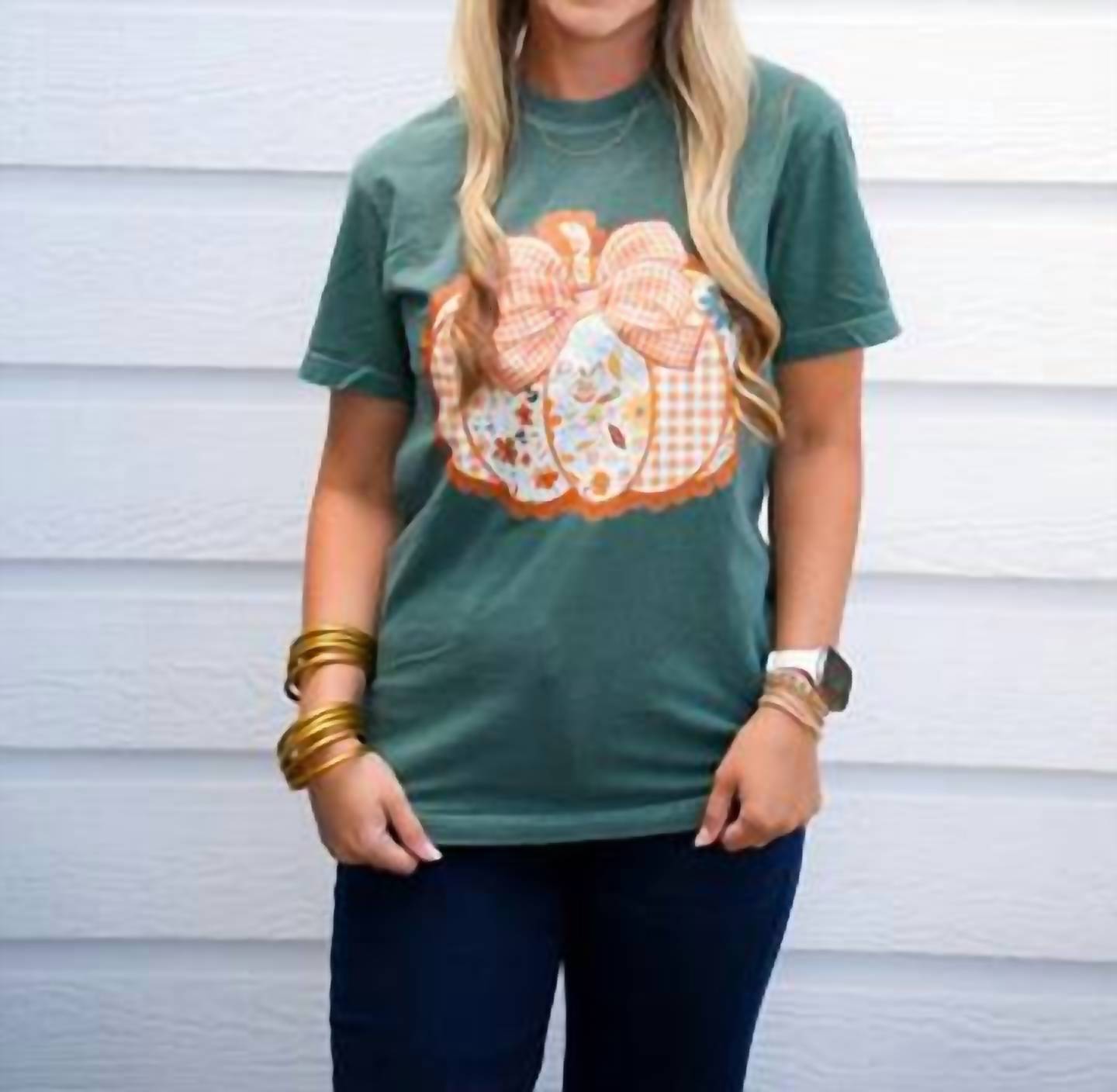 Southern Babe Wholesale - Pattern Pumpking Tee