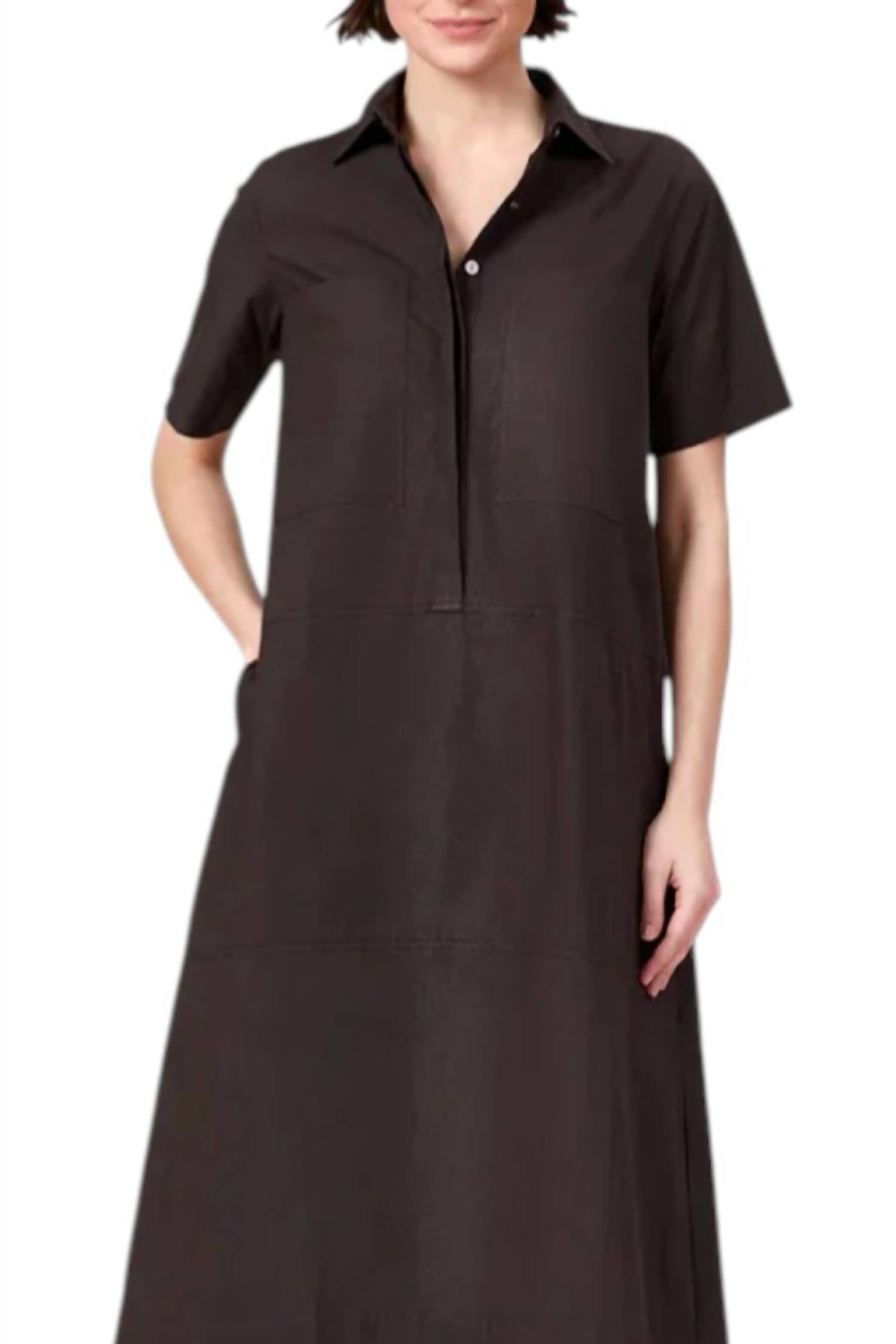 Livro Ganache City Dress in black - women's dress - detail view