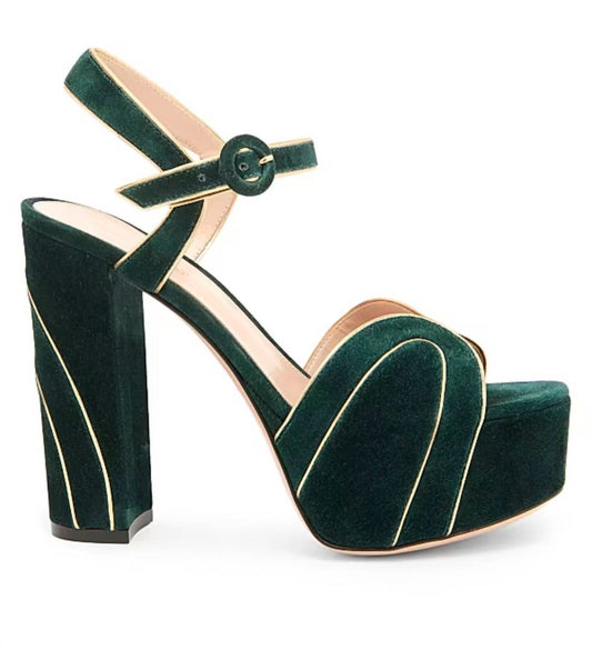 Gianvito Rossi - Women's Suede 120mm Platform Sandals