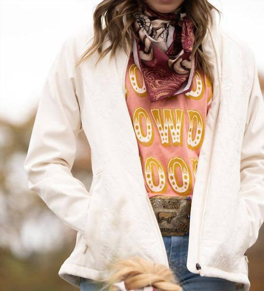 Hooey - Women's Cream Softshell Jacket