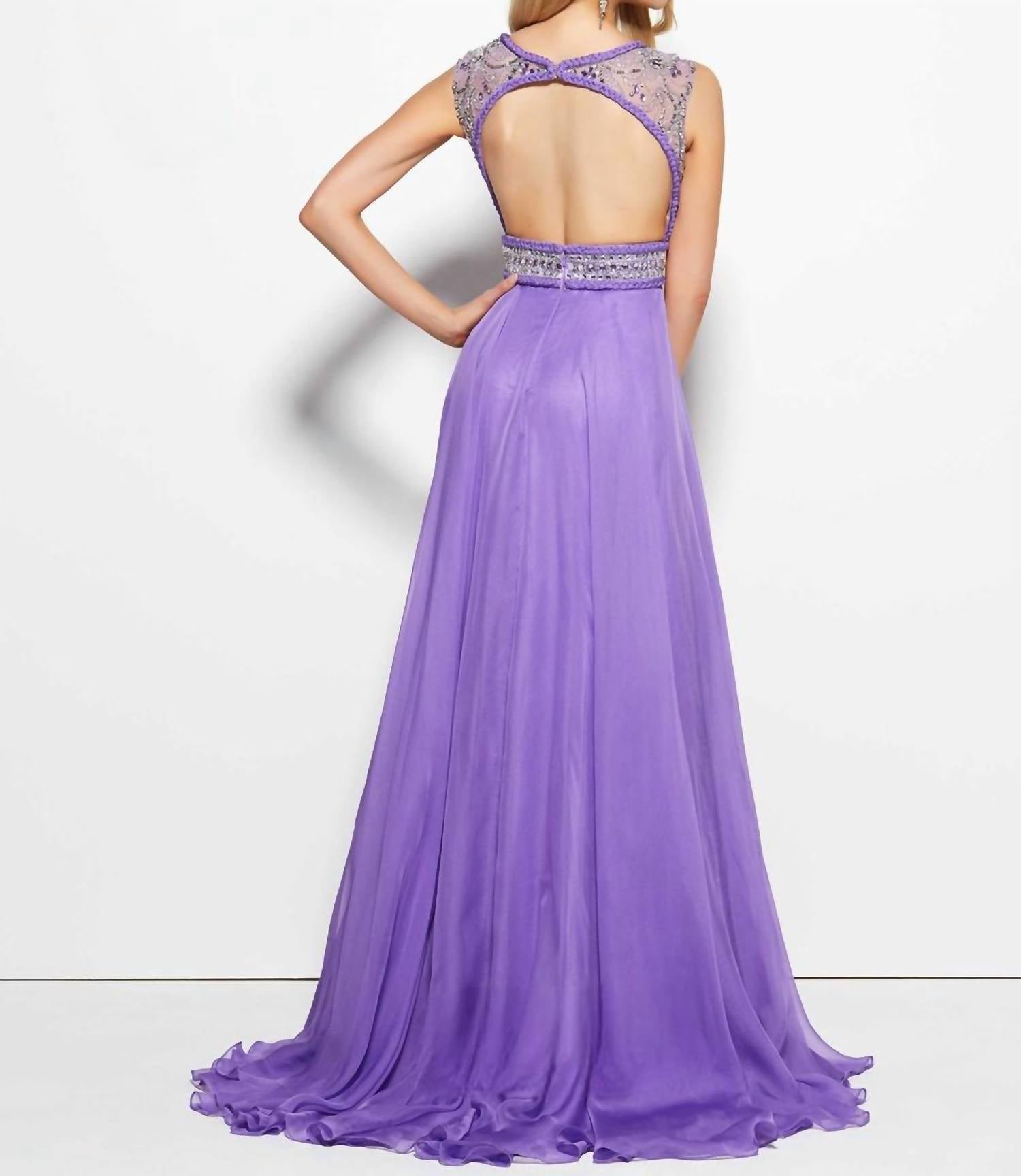 Mac Duggal - Embellished Open Back Gown