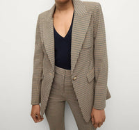 Veronica Beard - Livvy Houndstooth Dickey Jacket