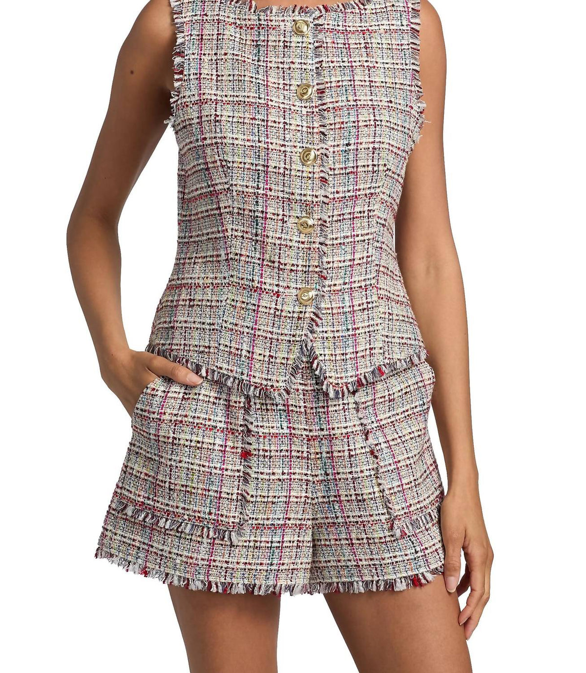 Cinq A Sept - Wildflower Tweed Camen Vest
