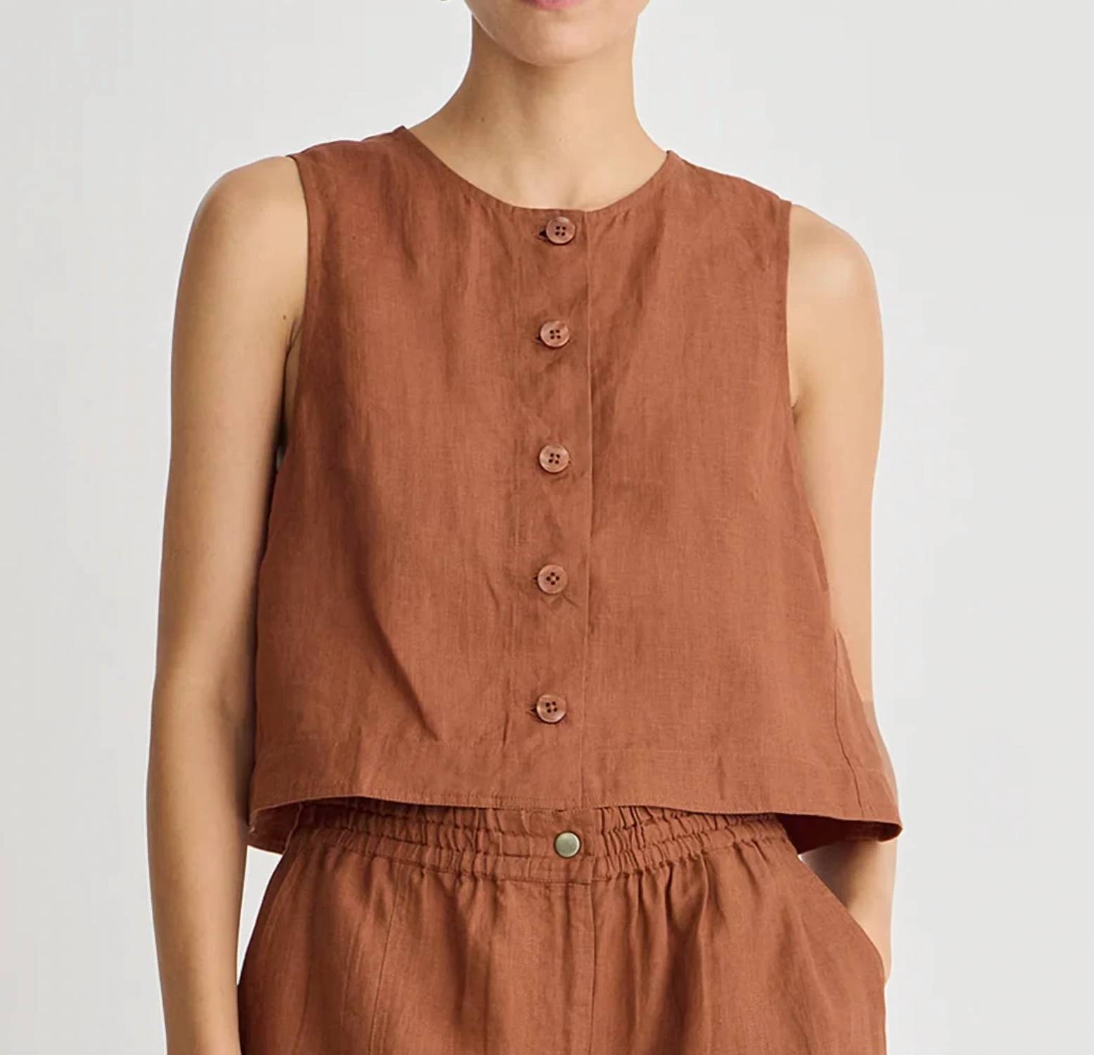 Apiece Apart - Godet Crew Neck Tank Top