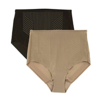 Miraclesuit Light Tummy Control Shaping Briefs - Two-pack in black stucco - women's intimate - detail view