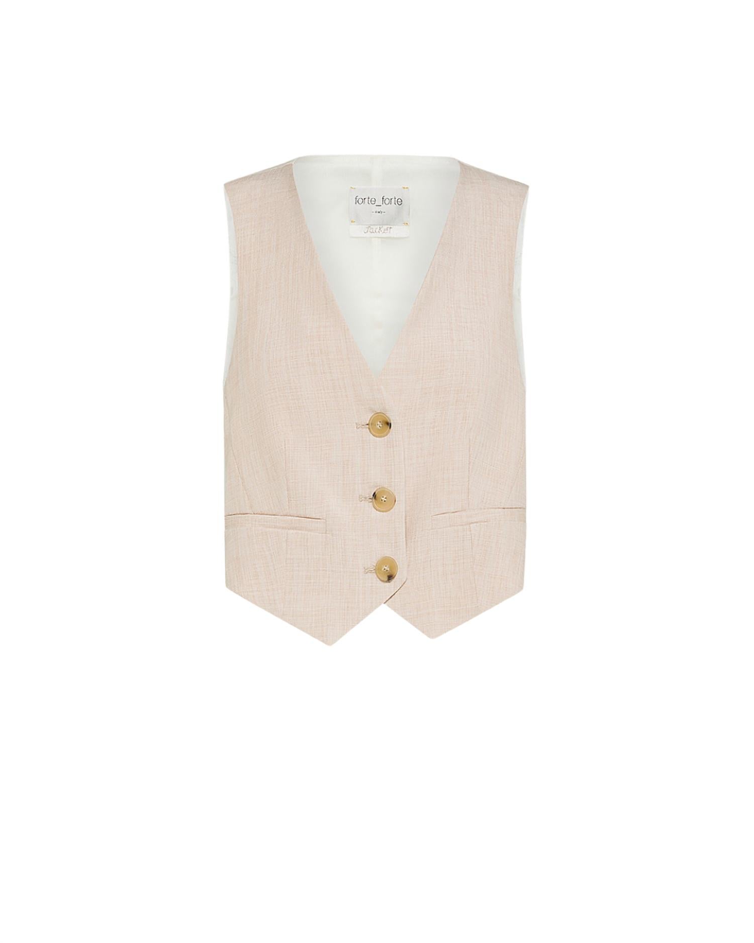 Forte Forte - Women's Viscose Linen Fil A Fil Vest