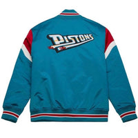 Mitchell & Ness - Men's Nba Detroit Pistons Heavyweight Satin Jacket
