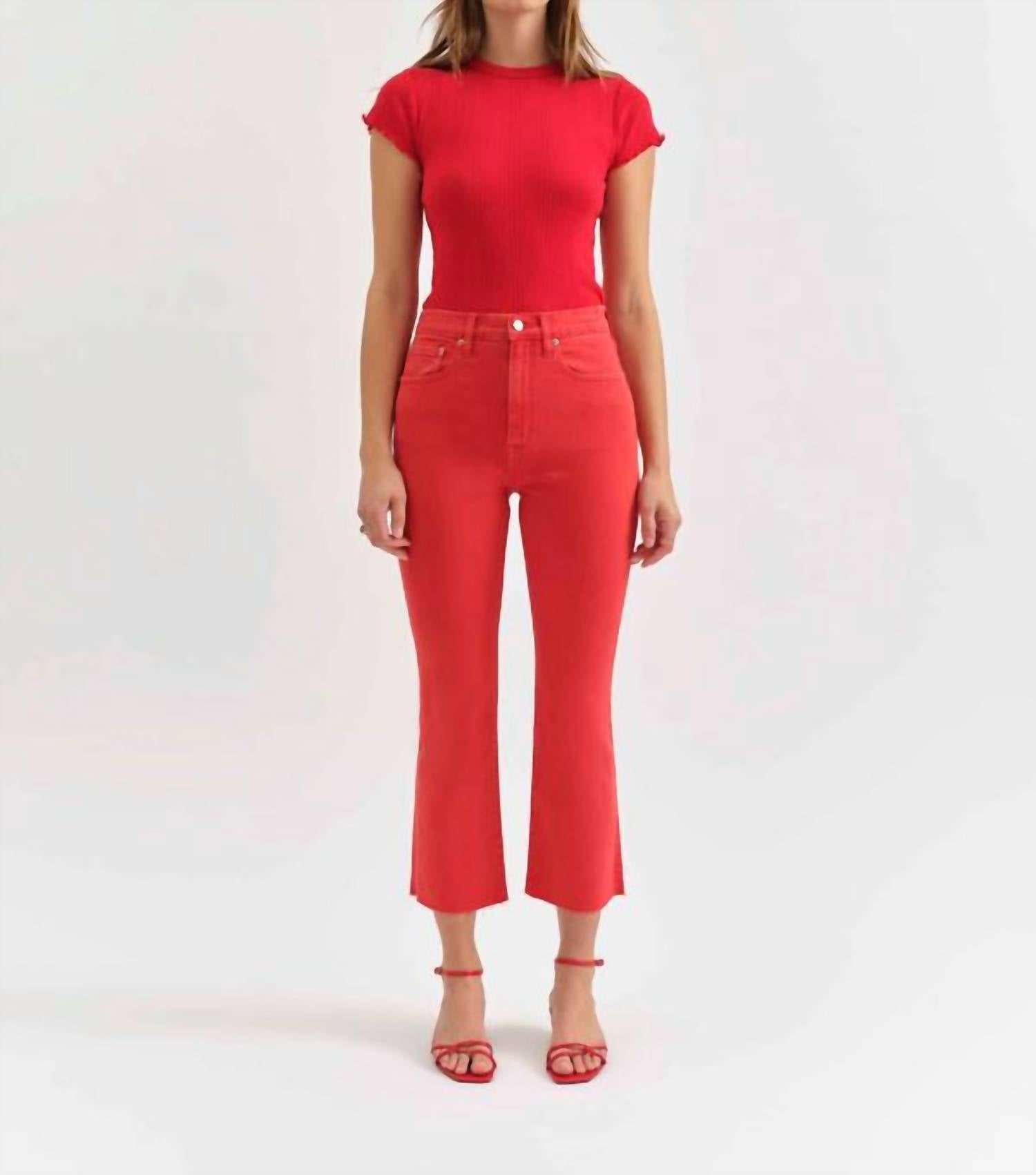 Daze - Shy Girl Crop Flare Jeans